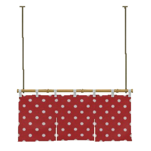 The Pattern version of Horizontal Split Curtains