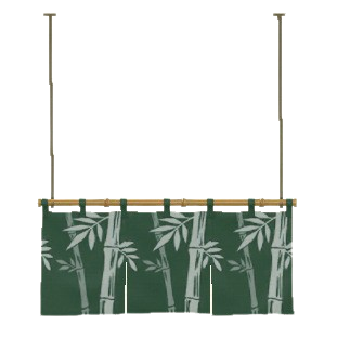 The Bamboo version of Horizontal Split Curtains