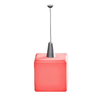 The Red version of Hanging Cube Light