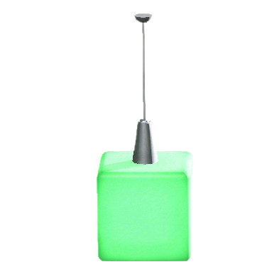 The Green version of Hanging Cube Light