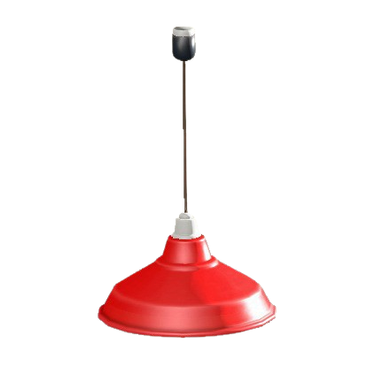 The Red version of Enamel Lamp