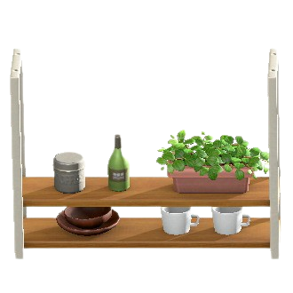 The Natural Wood version of Hanging Shelves