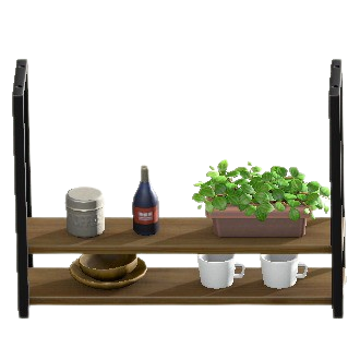 The Dark Wood version of Hanging Shelves