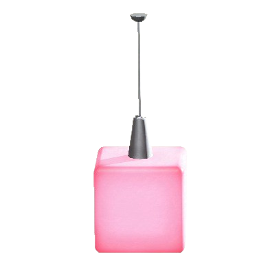 The Pink version of Hanging Cube Light