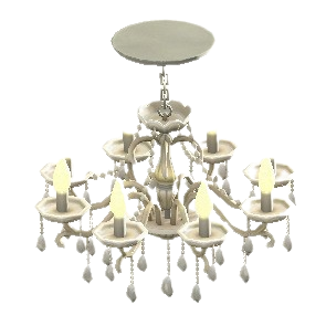 The White version of Chandelier