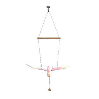 The Pink version of Bird Mobile