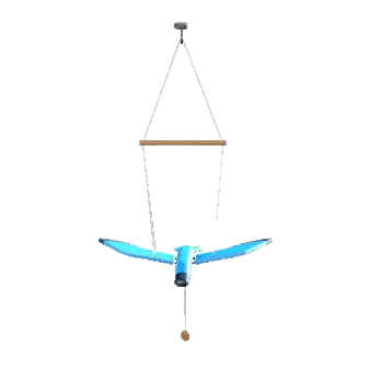 The Blue version of Bird Mobile