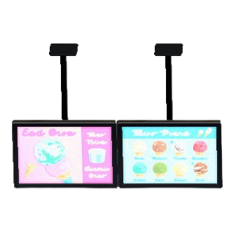 The Ice-Cream Menu version of Dual Hanging Monitors