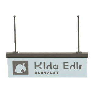 The Default version of Hanging Guide Sign