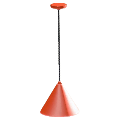 The Red version of Simple Shaded Lamp