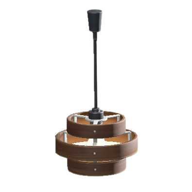 The Dark Wood version of Wood-Shade Lamp