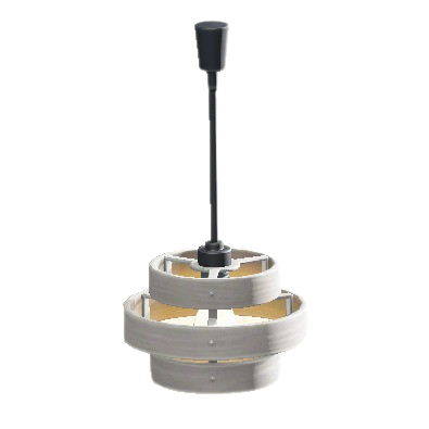 The Gray version of Wood-Shade Lamp