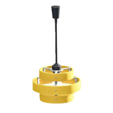 The Yellow version of Wood-Shade Lamp