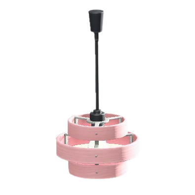 The Pink version of Wood-Shade Lamp