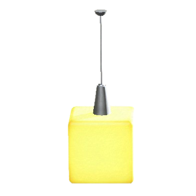 The Yellow version of Hanging Cube Light