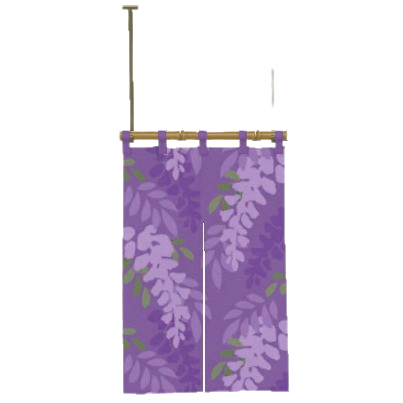 The Wisteria version of Vertical Split Curtains