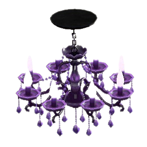 Chandelier purple store