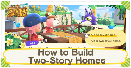 Animal Crossing: New Horizons (ACNH) - How to Build Two-Story Homes