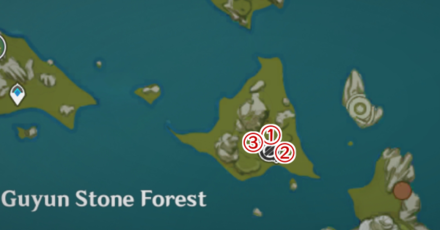 Genshin - Shadow of the Ancients Phase 2 - Guyun Stone Forest Location