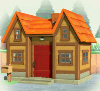 ACNH - Log Cabin Natural Panel Siding