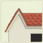 ACNH - Log Cabin Red Wooden Tile Roof