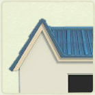 ACNH - Log Cabin Blue Striped Roof