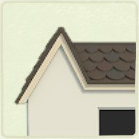 ACNH - Log Cabin Black Wooden Tile Roof