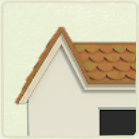 ACNH - Log Cabin Brown Wooden Tile Roof