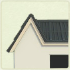 ACNH - Log Cabin Black Striped Roof