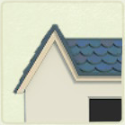 ACNH - Log Cabin Blue Wooden Tile Roof