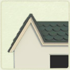 ACNH - Log Cabin Dark Green Wooden Tile Roof