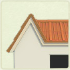 ACNH - Log Cabin Orange Striped Roof