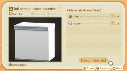 Tall Simple Island Counter Image