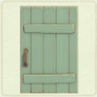 ACNH - Rectangular Light Green Rustic Door