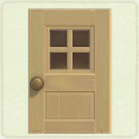 ACNH - Rectangular Beige Windowed Door