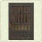 ACNH - Rectangular Black Latticework Door