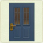 ACNH - Rectangular Blue Vertical Panes Door