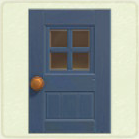 ACNH - Rectangular Blue Windowed Door