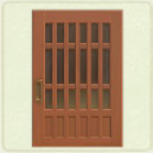ACNH - Rectangular Brown Latticework Door