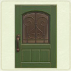 ACNH - Rectangular Green Iron Grill Door