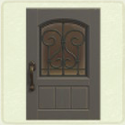 ACNH - Rectangular Gray Iron Grill Door