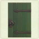 ACNH - Rectangular Green Metal Accent Door