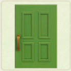 ACNH - Rectangular Green Apple Common Door