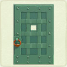 ACNH - Rectangular Green Iron Door