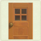 ACNH - Rectangular Maple Windowed Door