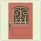 ACNH - Rectangular Pink Iron Grill Door