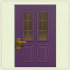 ACNH - Rectangular Purple Vertical Panes Door