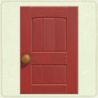 ACNH - Rectangular Red Wooden Door