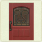 ACNH - Rectangular Red Iron Grill Door
