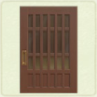 ACNH - Rectangular Walnut Latticework Door